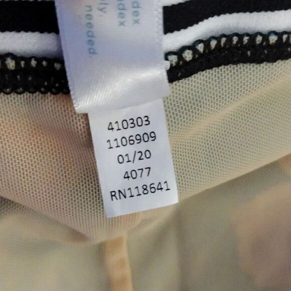 Cacique Lane Bryant Teal Tropical High Rise Boyshort Swim Bottoms Size 14 - Picture 15 of 15